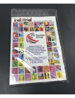 Clear Polythene Mailing Bags - 229mm x 324mm + 40mm lip - 1000/box