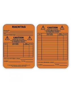 Racktag Insert - Caution
