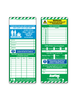 Towertag Standard aluminium tower inserts