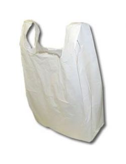 White Vest Carrier Bags