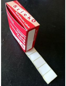 17mm X 12mm White Label