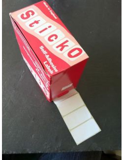 47mm x 22mm White Label